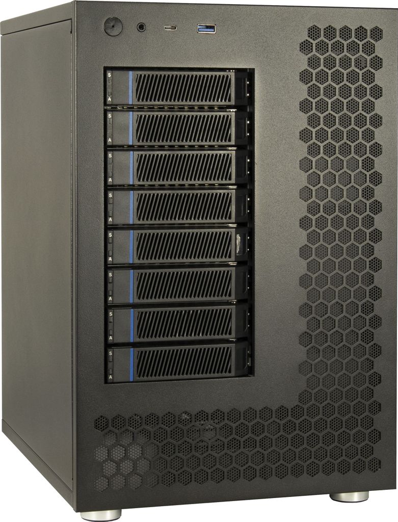 Inter-Tech NAS-8, Rámeček na HDD, 2.5/3.5", PCI Express, 12 Obrázek produktu 