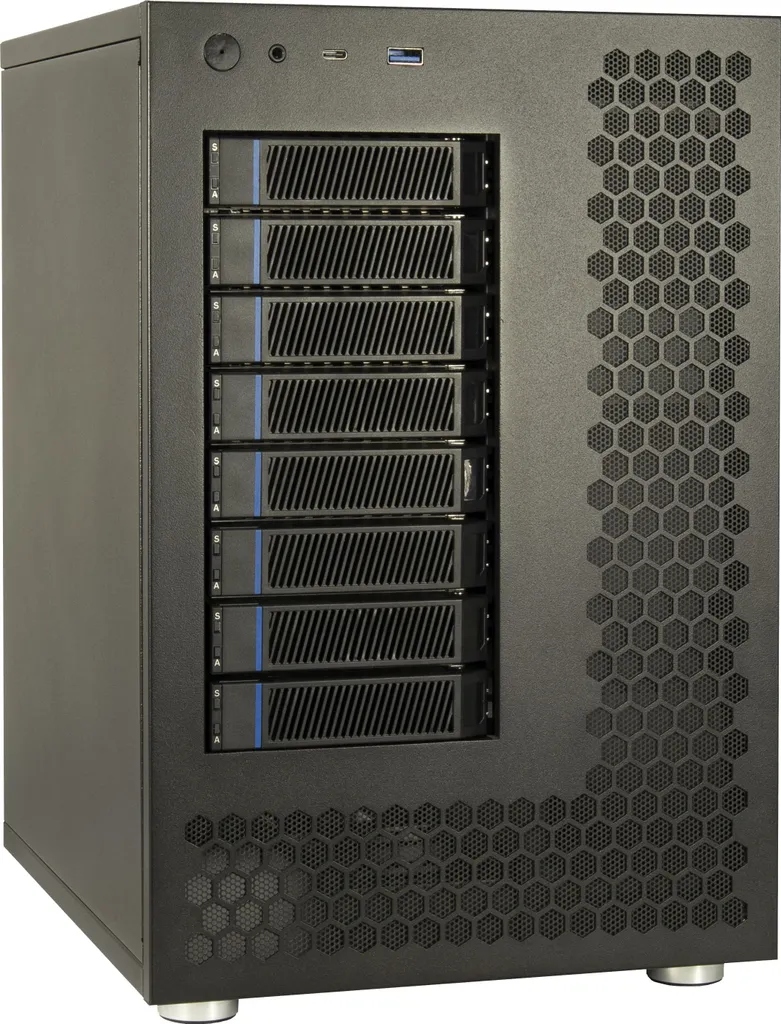 Boîtier NAS Compact Inter-Tech NAS-8 pour Sécuriser vos Données sans Encombrement