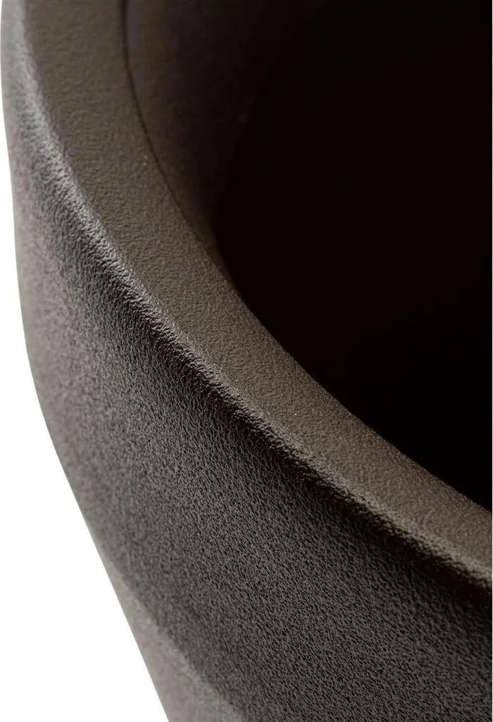 Bac à fleurs décoratif marron HowHomely - Cache-pot grand format 55cm - 8