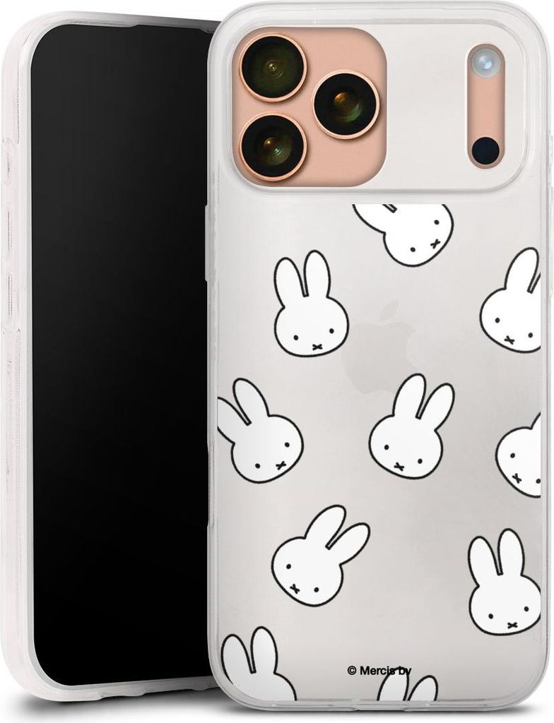 DeinDesign Slim Hülle für Apple iPhone 17 Pro Max Silikon Case Ultra Dünn Handyhülle Muster transparent Miffy
