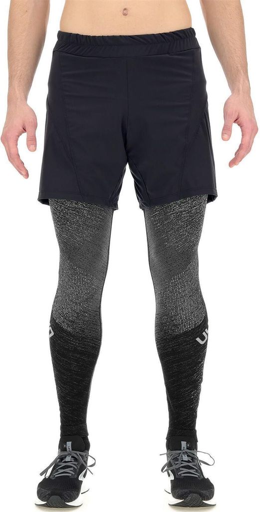 UYN Exceleration 2in1 Laufshorts Herren black/cloud L