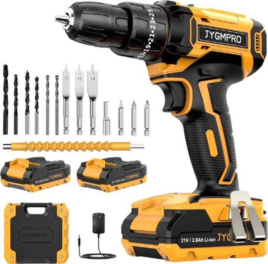 Perceuse électrique sans fil universelle 20V Puissante et ergonomique
