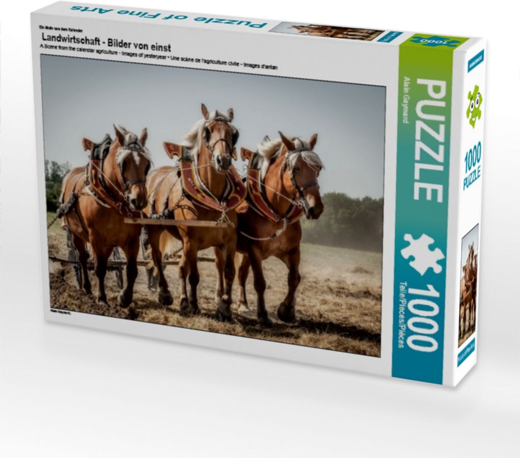 Calvendo Ein Motiv aus dem Kalender Landwirtschaft - Bilder von einst 1000 Teile Puzzle quer 640x480mm, Gaymard Alain; 7371939