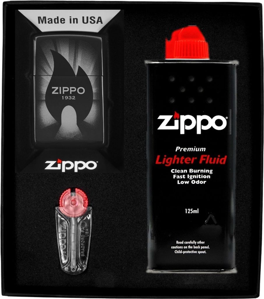 ZIPPO Feuerzeug-Set ZIPPO DESIGN 7 Geschenk No1