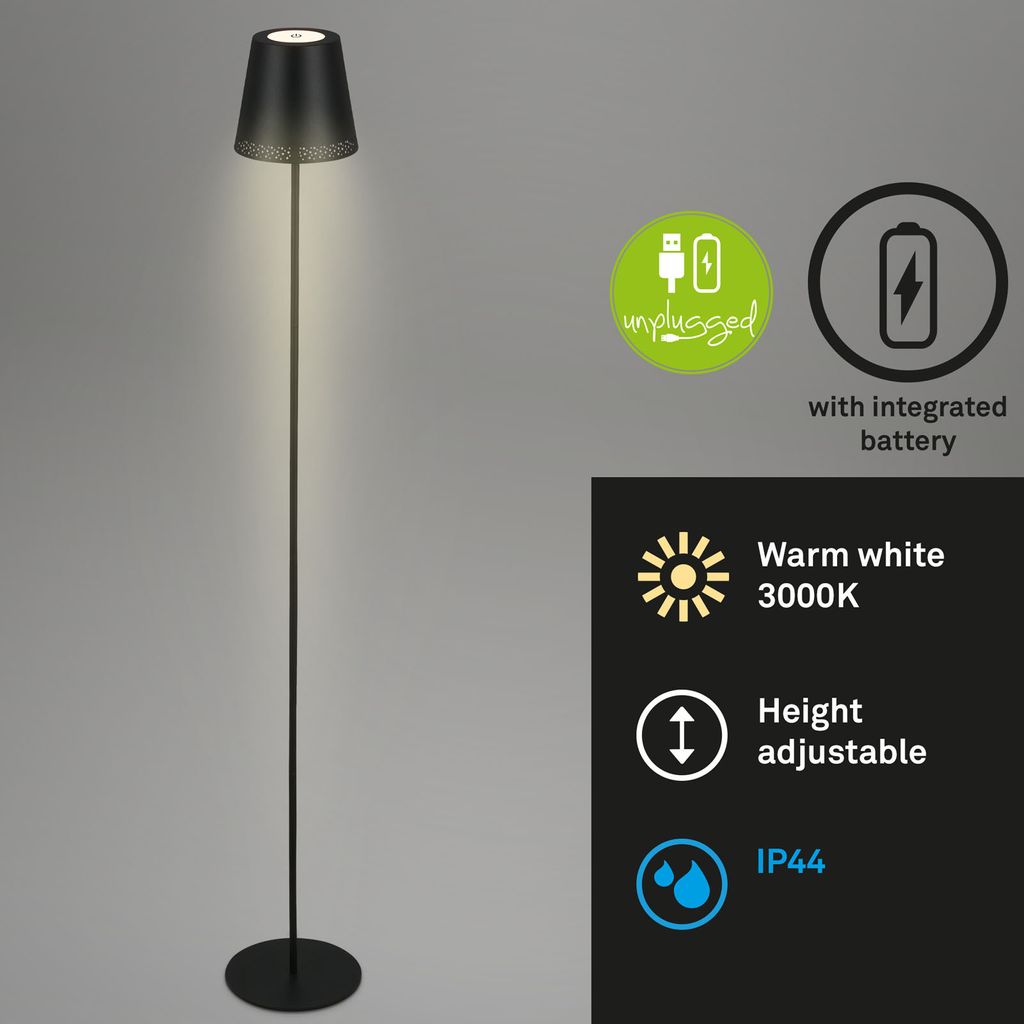 Briloner Leuchten ? Lampadaire LED rechargeable 2 en 1, Image du produit 