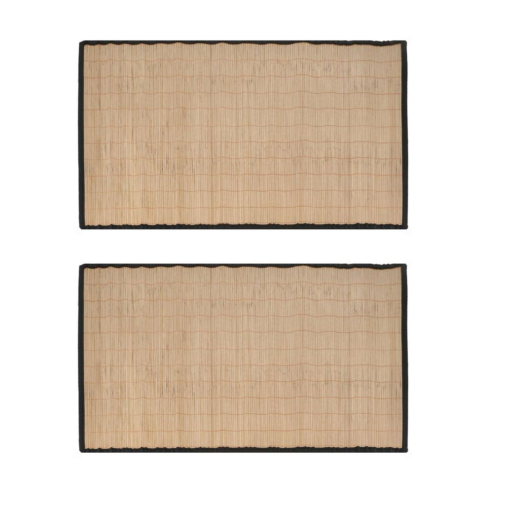 2x Bambusmatte 60 x 90 cm Rutschfest Bambus Bad Küche Flur Produktbild 