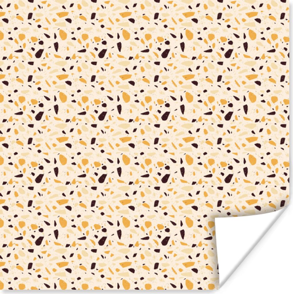MuchoWow Poster Muster - Terazzo - Textur 30x30 cm - Wandposter - Printing