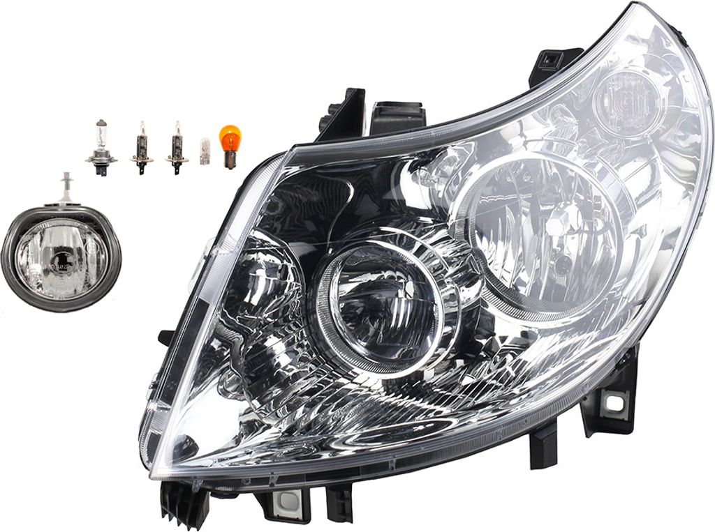 Johns, Scheinwerfer Halogen passend für Citroen Jumper III 06-10 H7 H1 L +Nebel+Leucht. 1340664080 6208A5 51782979 0000620862 620862 0000051746913...