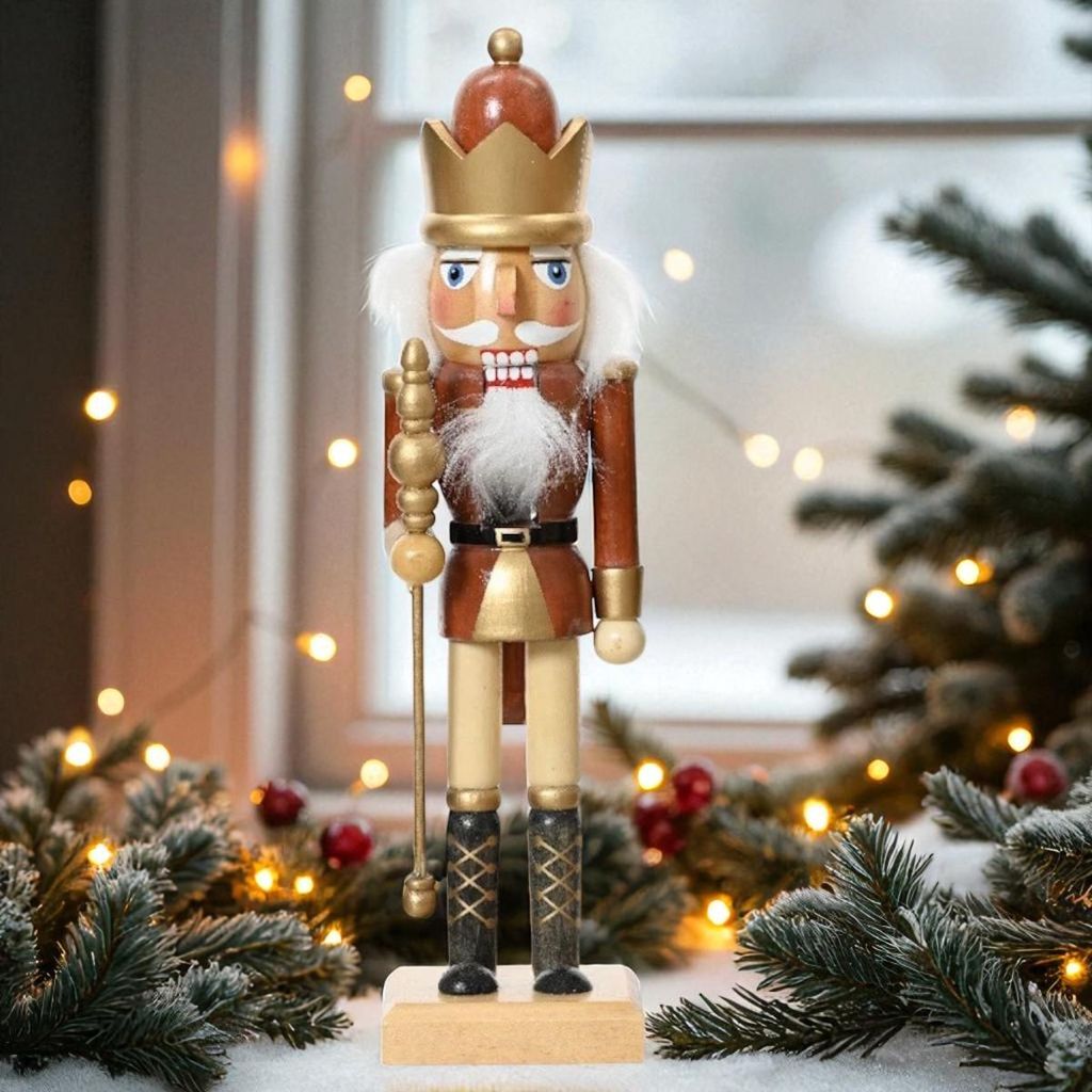 Nussknacker mit Taktstock - 25 cm - Hellbraun