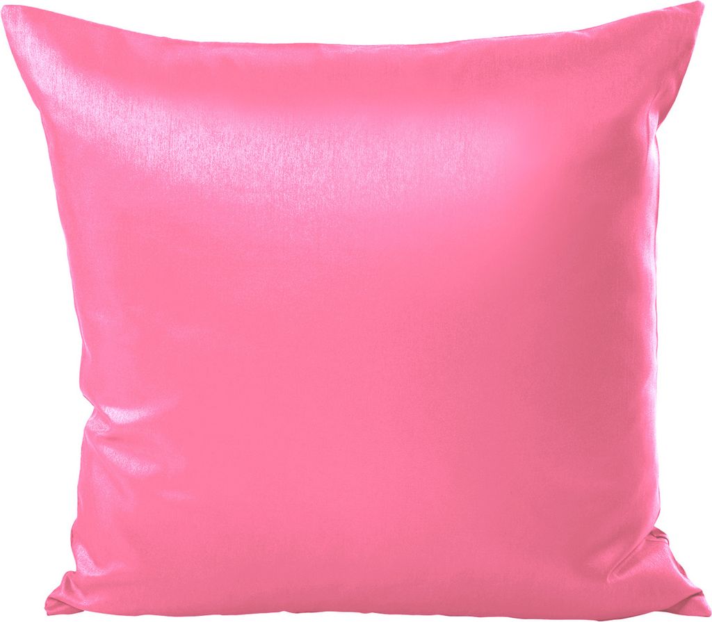 Kissenhülle Wildseide Optik uni 60x60 cm rosa