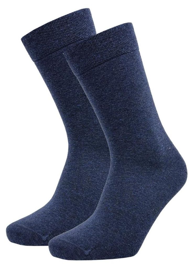 Uni Grund Baumwollsocken - Jeans - 39-42