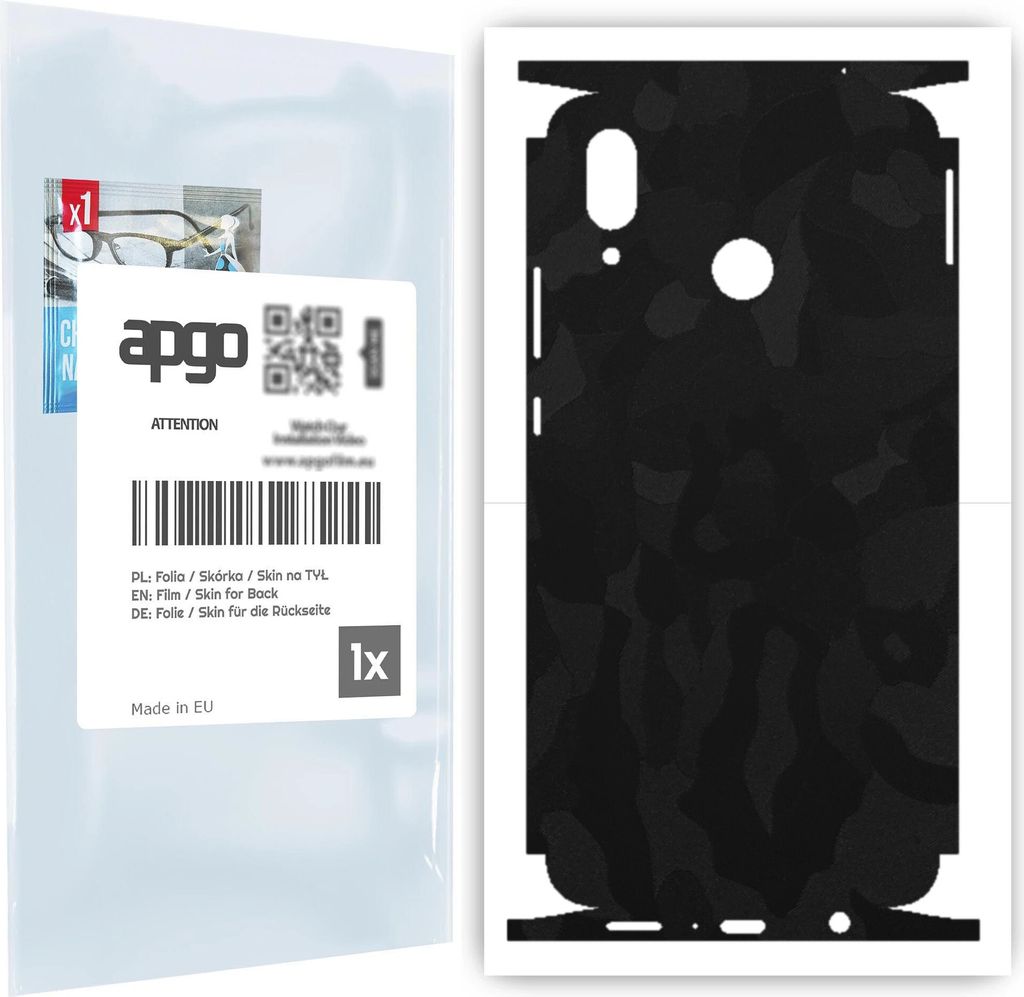 apgo Rückseite + Seiten Schutzfolie, Skin, kompatibel mit Huawei nova 3, Hinten Displayschutzfolie aus Vinylfolie, kratzfest, einfache Montage - S...