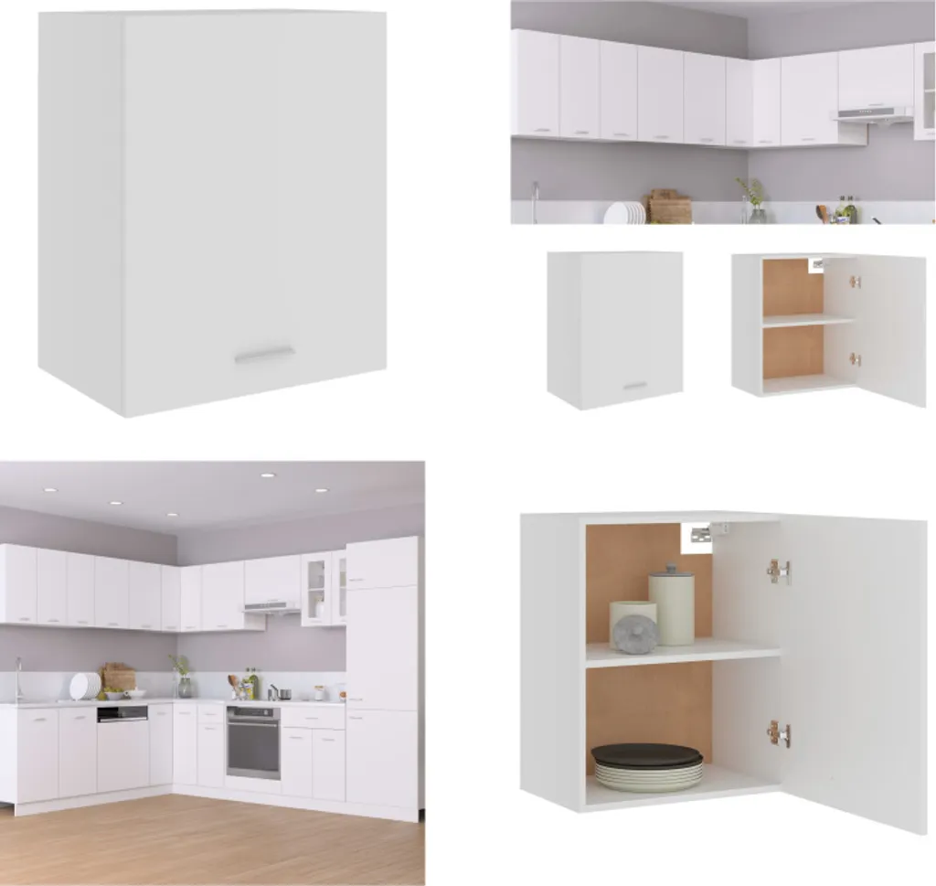 vidaXL Armadio Pensile Bianco 50x31x60 cm - Installazione Facile