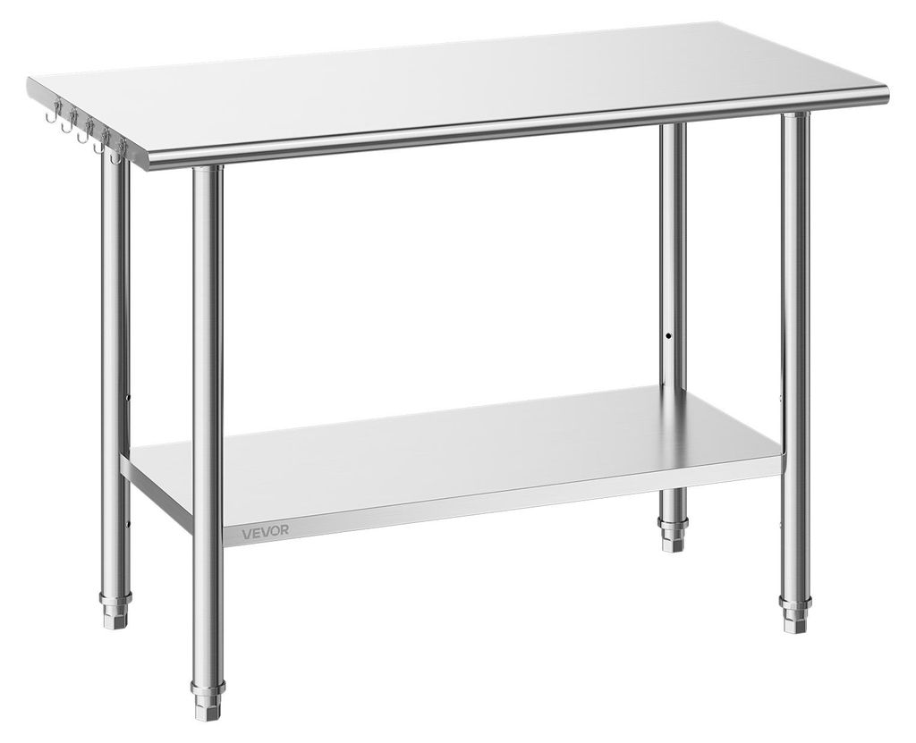 Stôl z nehrdzavejúcej ocele VEVOR Gastro 1220 x 610 x 864 Obrázok produktu 