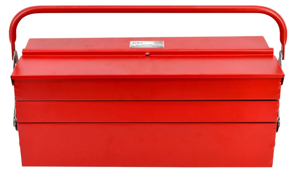 Boîte à outils incassable en métal AW Tools 1918 rouge 53cm durable