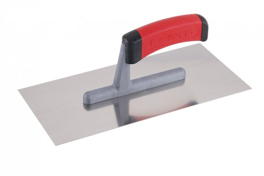 Glättkelle Edelstahl mit Softgriff 280 x 130 mm, rostfrei Produktbild 