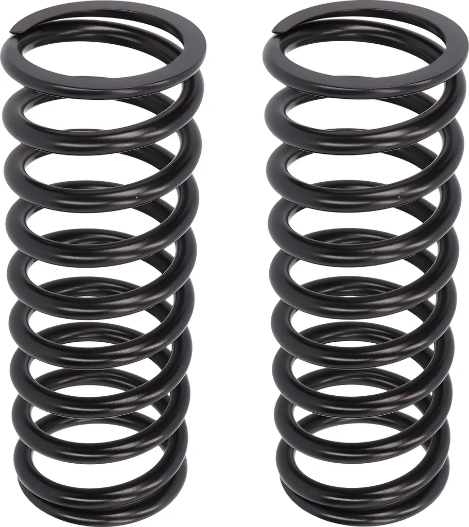 Paire de ressorts de suspension YSS noirs pour amortisseurs de moto