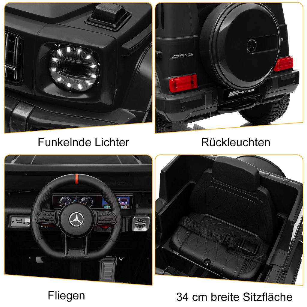FCH elektrická autíčka pro děti Mercedes Benz G63 AMG s 12V Obrázek produktu 8