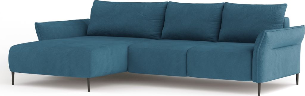 DOMO-HOME Ecksofa mit Schlaffunktion LUIS – Moderne Eckcouch mit Stauraum 255x165cm| Boxspring-Sofa für Wohnzimmer | Bequeme Sitzgelegenheit |Ho...