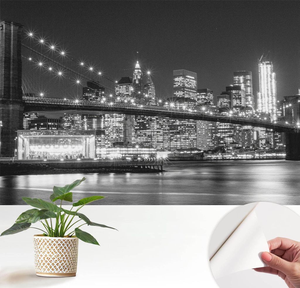 Fototapete selbstklebend - 152x104 cm - Tapete - Wandtapete - Wandbilder - Klebefolie - Dekofolie - Tapete Folie - Wand - Dekoration - Wohnzimmer -...