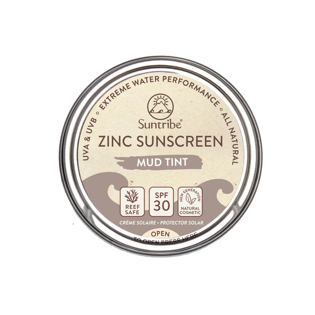 Suntribe Zinc Sunscreen Mud Tint SPF30 - Protezione Sportiva 45g