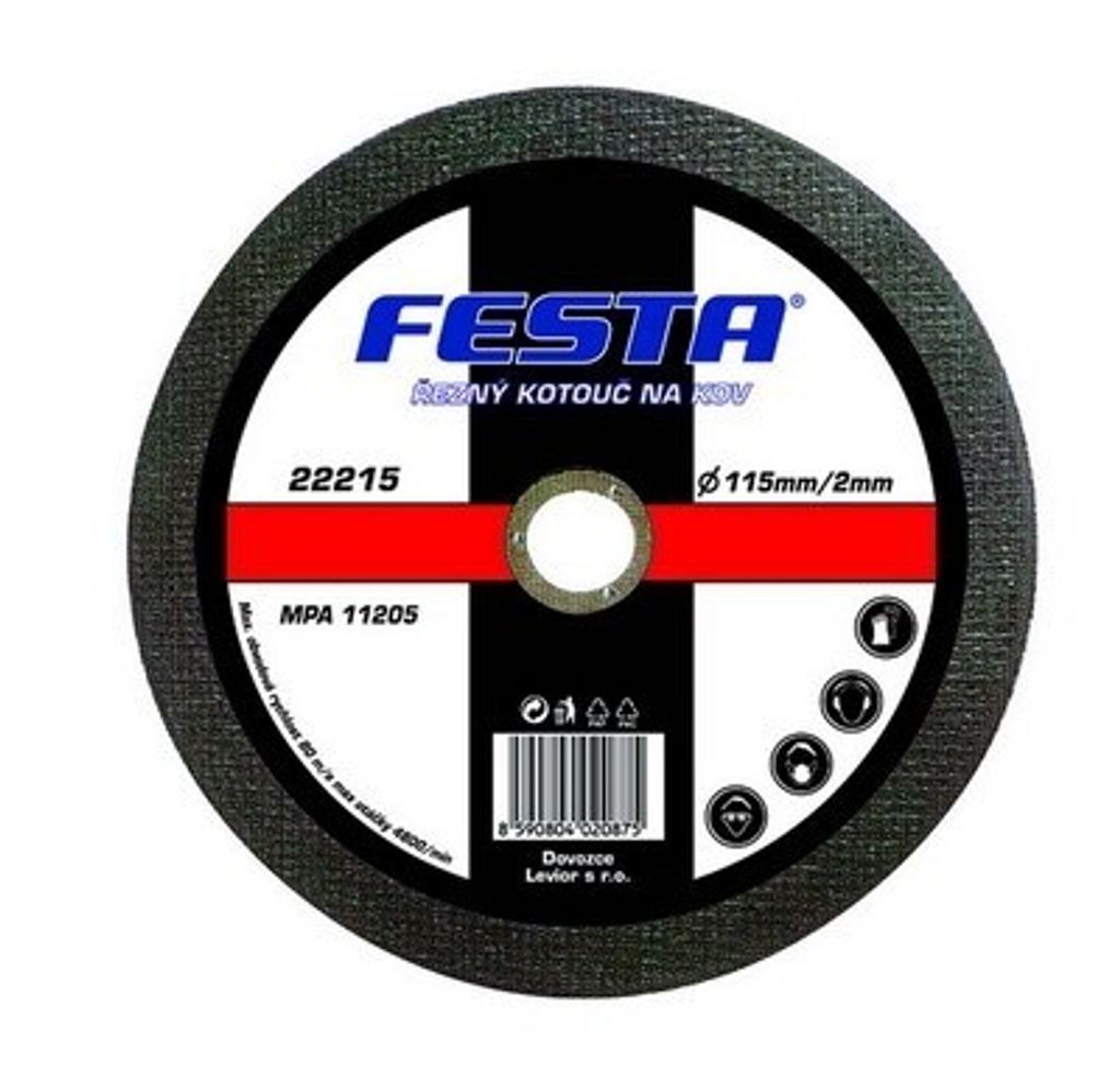 Disco da taglio Festa Industry 180x2,5x22 - metallo/acciaio Immagine del prodotto 