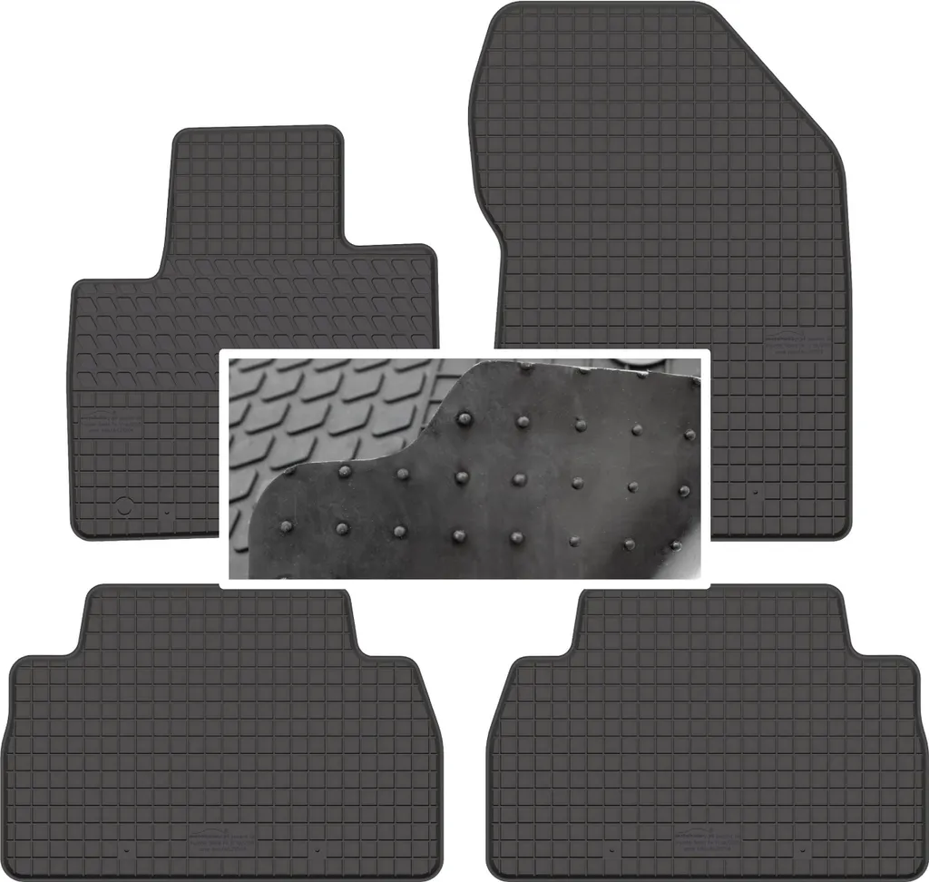 Tappetini Hyundai Santa Fe IV in Gomma Su Misura | Kit 4 Pezzi Inodore
