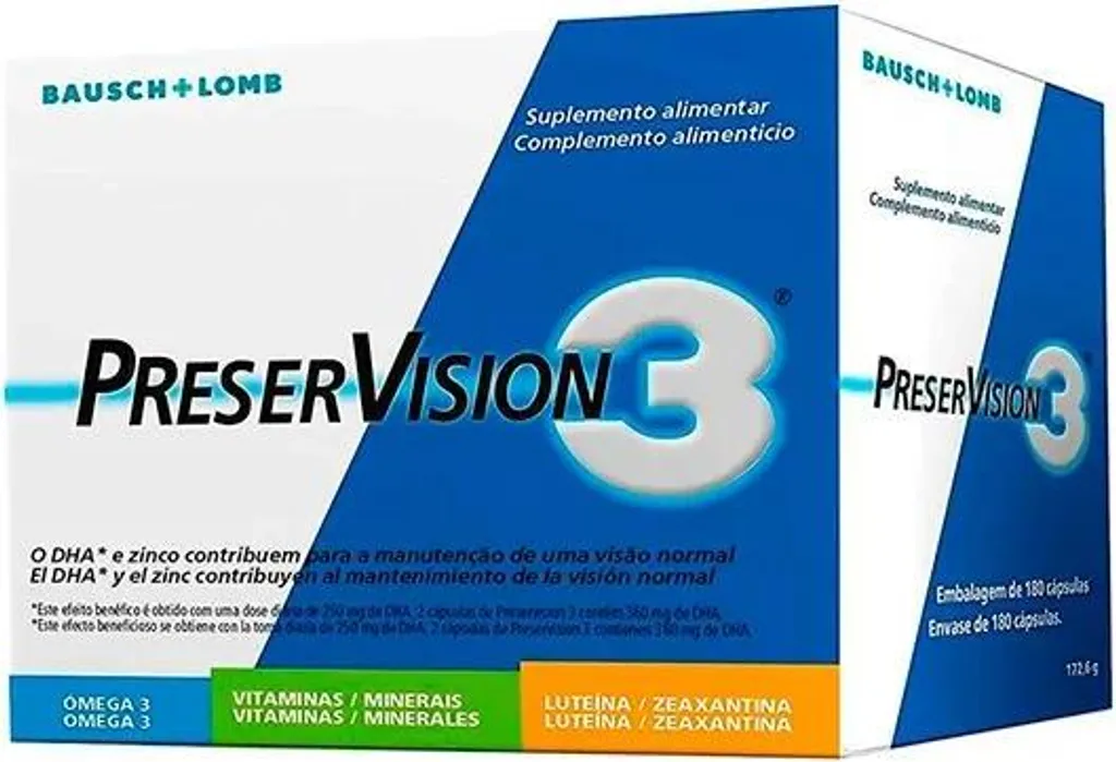 Bausch+lomb Preservision confezione da 3 mesi 180 capsule