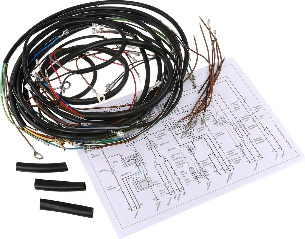 Faisceau de fils pour TS 125/150 DE LUXE - Câblage électrique complet