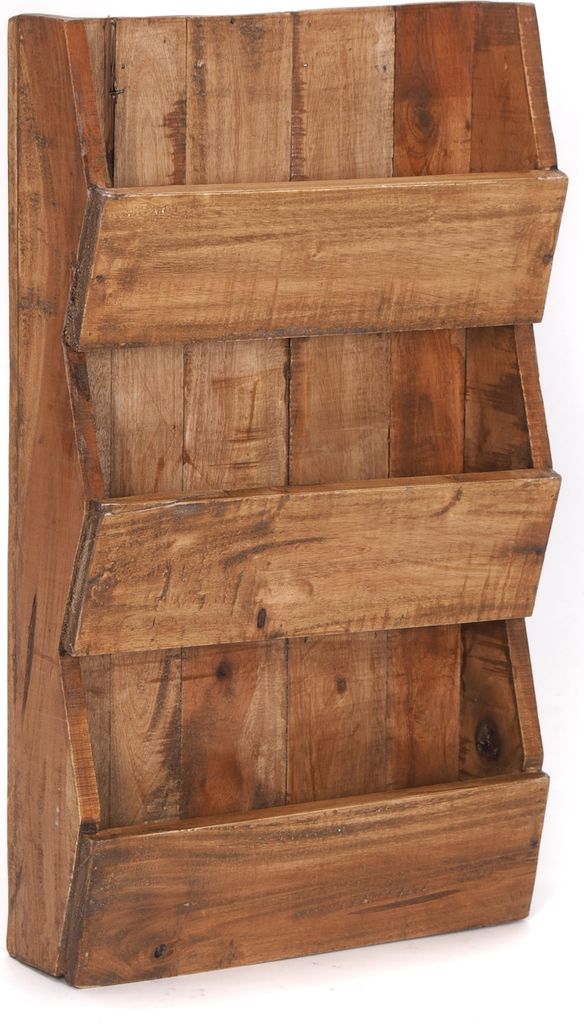 ZEITUNGSREGAL "NEWS 60" | Mahagoni, 60x38x11cm (HxBxT) | Produktbild 