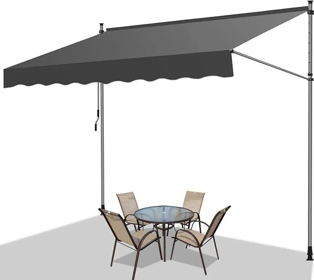 Izrielar Tenda da Sole Telescopica 300cm: Ombra Elegante per Balcone