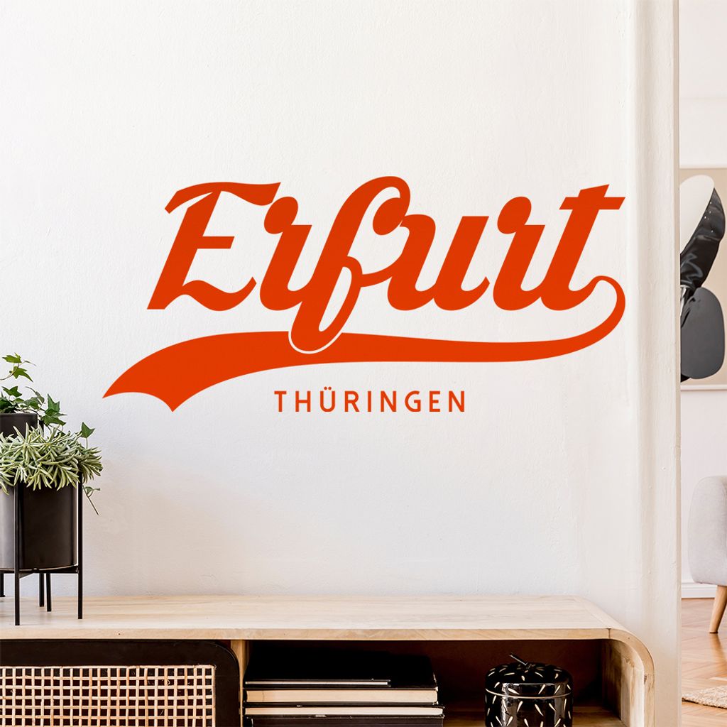 Erfurt Thüringen Wandtattoo Wandaufkleber Wall Sticker - Dekoration, Küche, Wohnzimmer, Schlafzimmer, Badezimmer