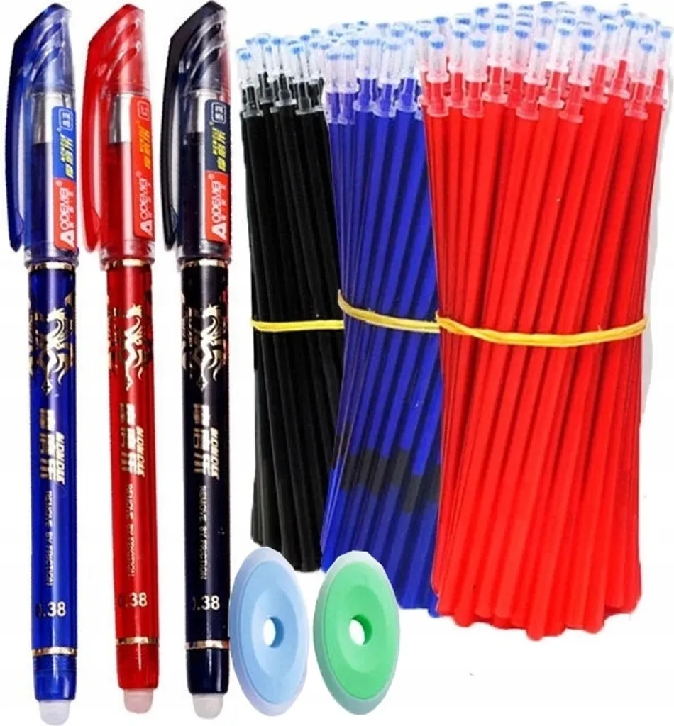 Stylo à Encre Thermosensible avec Gomme Friction - Kit de 85 Stylos