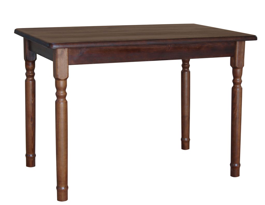 A wooden table on a white background.