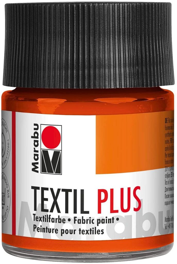 Marabu 1715 05 023 Textil plus Rotorange 50 ml(P) Immagine del prodotto 