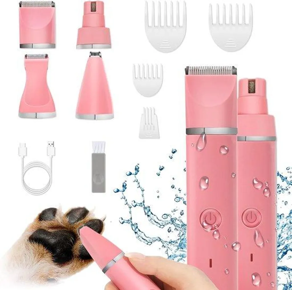 Fini le stress ! Kit de toilettage sans fil silencieux pour chiens et chats