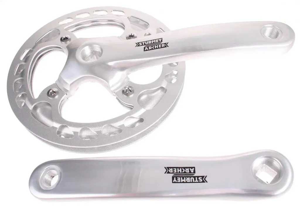 Pédalier Anti-Déraillement Sturmey Archer 42T 170mm Double Flasque