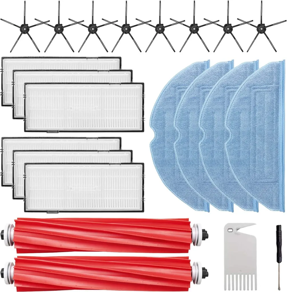 Kit Accessoires INF pour Xiaomi Roborock S7 et S7 MaxV - 10 Pièces