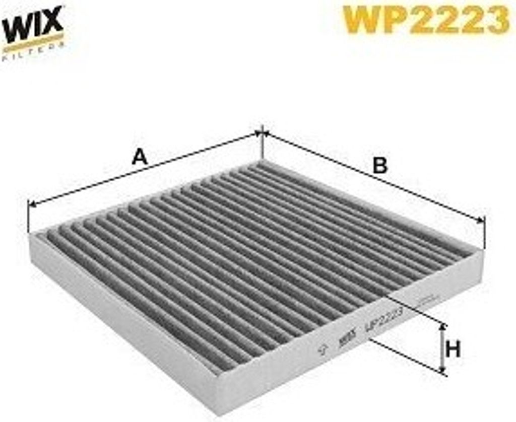 WIX FILTERS WP2223 Innenraumfilter Pollenfilter für HYUNDAI i10 III (AC3, AI3) Aktivkohle