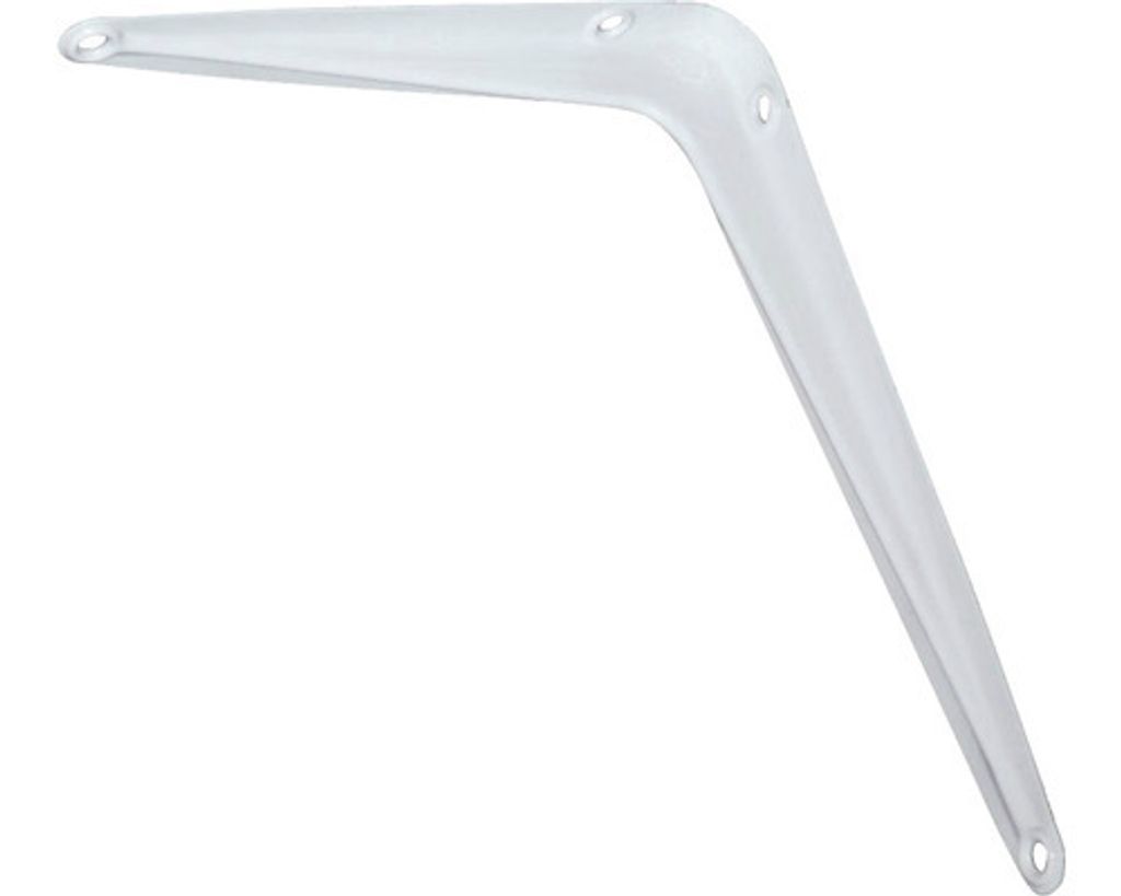 Stahlblechkonsole B 44 x H 350 x T 300 mm weiß Produktbild 
