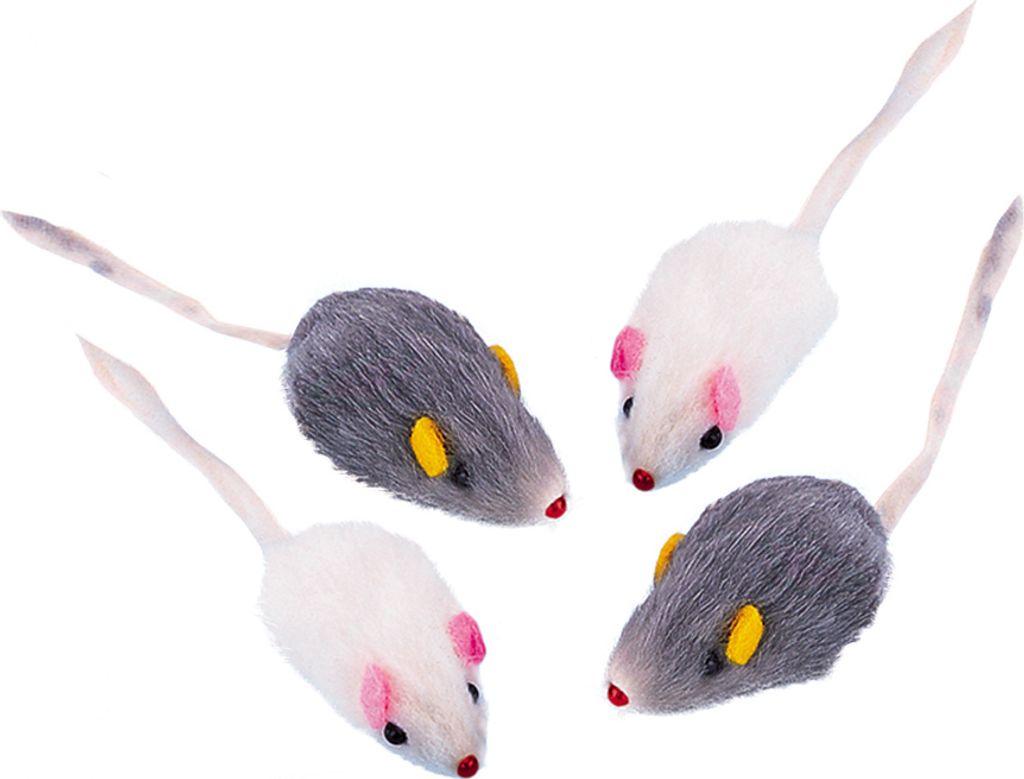 Nobby peluche topo a pelo corto 5 cm, confezione da 4 Immagine del prodotto 