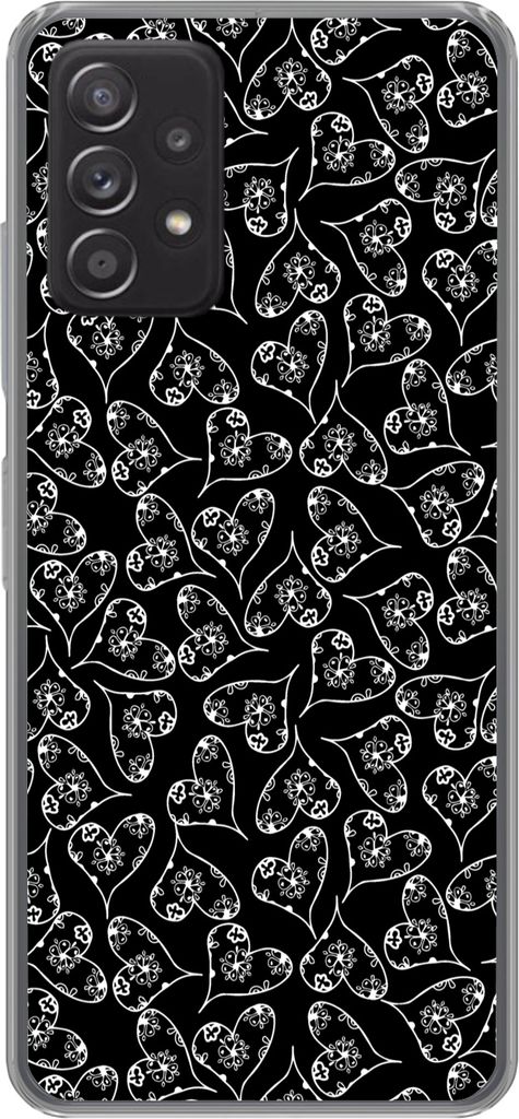 MuchoWow Handyhülle Schutzhülle Hülle für Telefoonhoesje Samsung Galaxy A33 5G Mädchen - Herz - Blumen - Muster - Mädchen - Kinder - Baby S...