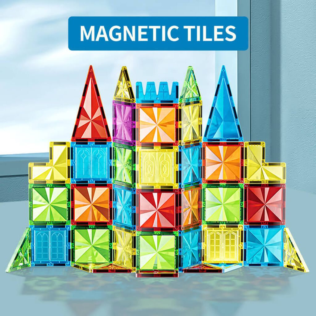 Magnetická stavebnica Diamond 115ks sada - Magnetic Tiles Obrázok produktu 3
