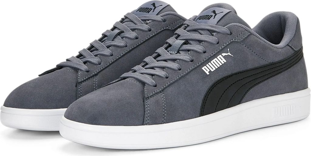Puma Herren-Sneaker PUMA Smash 3.0 Grau-Schwarz-Weiß, Produktbild 