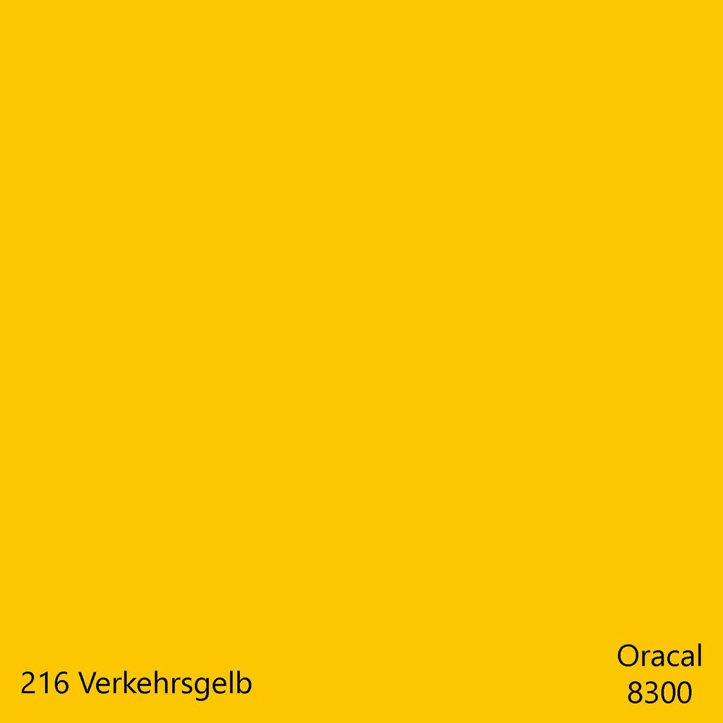 DIN A4 Oracal 8300 Transparent Cal – 32 Farben, Plotterfolie für Glas & Fenster, DIY Folie 10 Stk. 216Verkehrsgelb