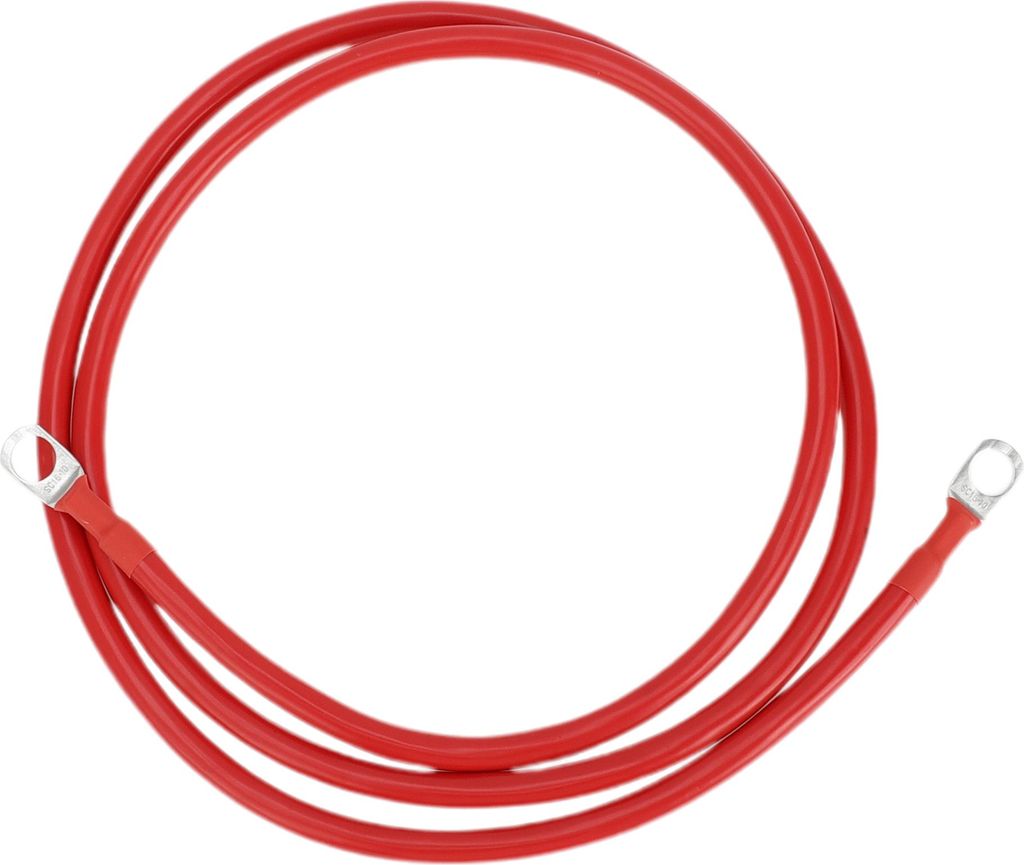 1 Stk. Batterie-Wechselrichterkabel 6 AWG Gauge 4,5FT 3/8" Lug Batteriekabel Universal für Auto Fahrzeug Boot Wohnmobil Solar verzinntes Kupfer Rot