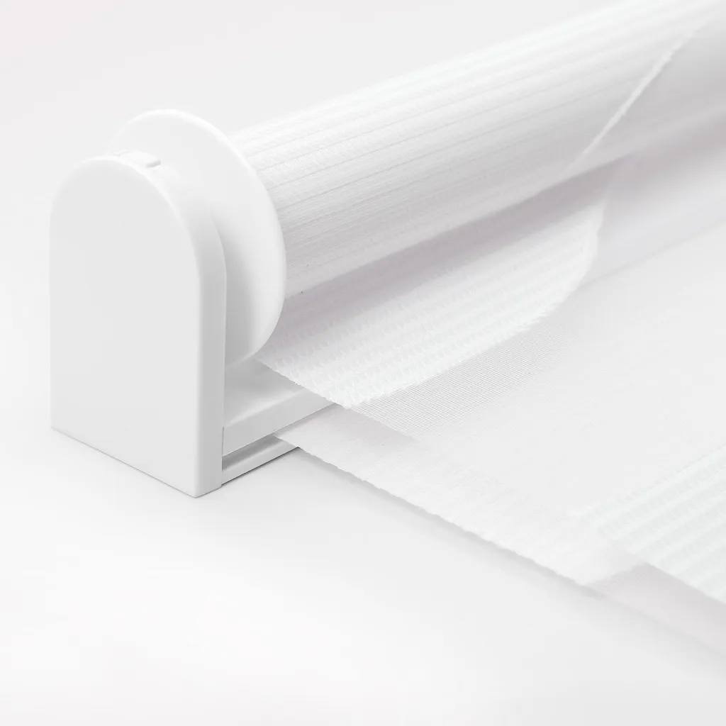 Store double vagues blanc 85x150 cm anti vis-à-vis sans perçage - 10