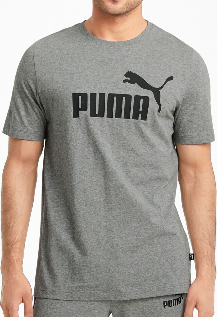 PUMA ESS Logo Tee GRIGIO MEDIO E CALDO L Immagine del prodotto 
