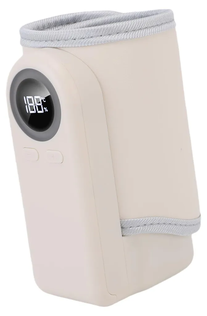 Chauffe-biberon portable rechargeable réglable de 37°C à 55°C