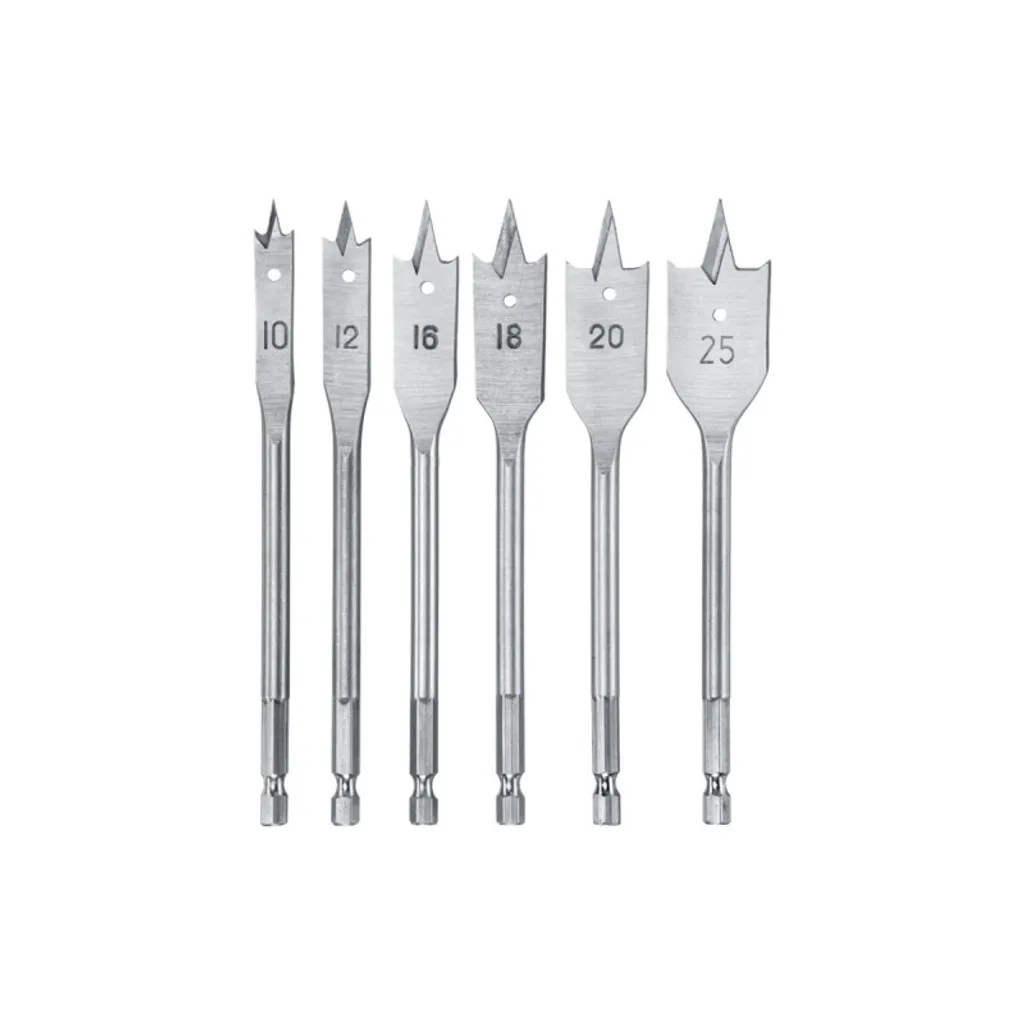 KWB Set Foratura Legno Rapida 6pz | 10-25mm Acciaio Alta Resistenza